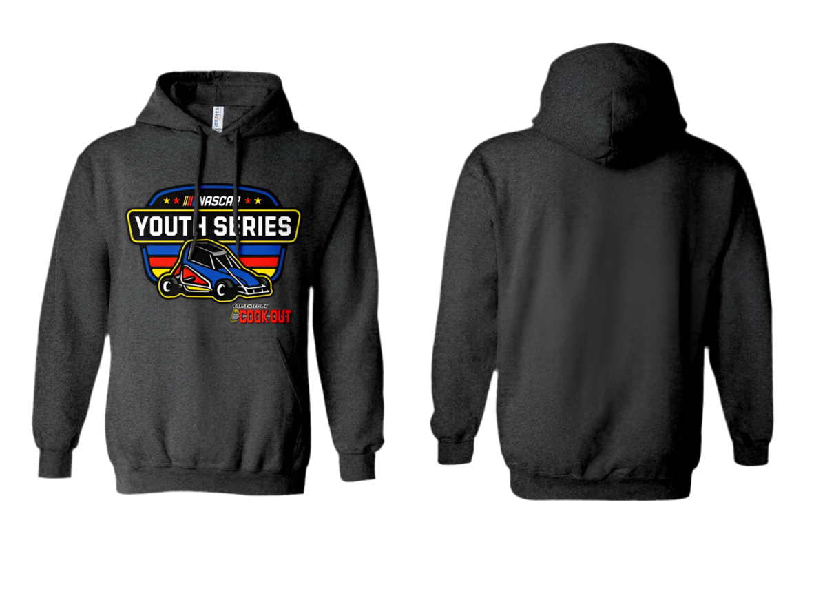 NASCAR Youth Shield - Heather Black Hoodie