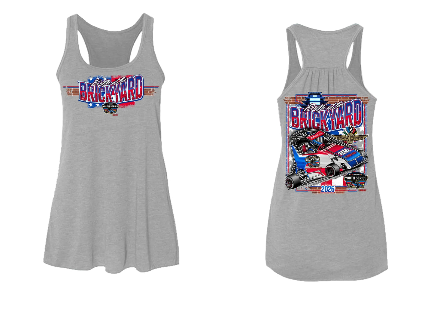 NASCAR Youth 26' Brickyard Event Tank - Athletic Heather