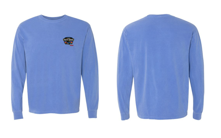 NASCAR Youth Shield - Flo Blue Long Sleeve