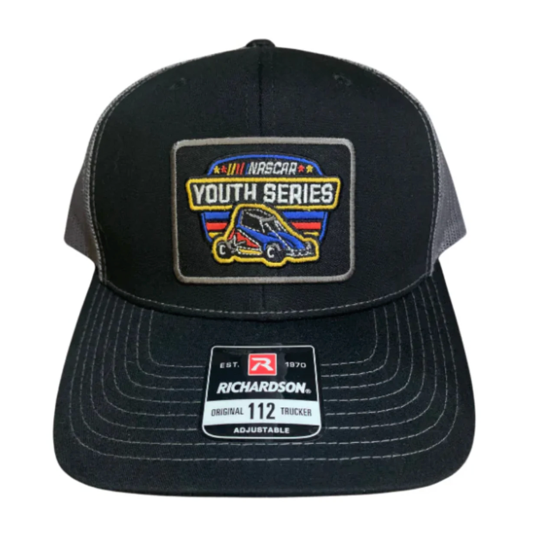 NASCAR Youth Patch Hat - Black/Gray