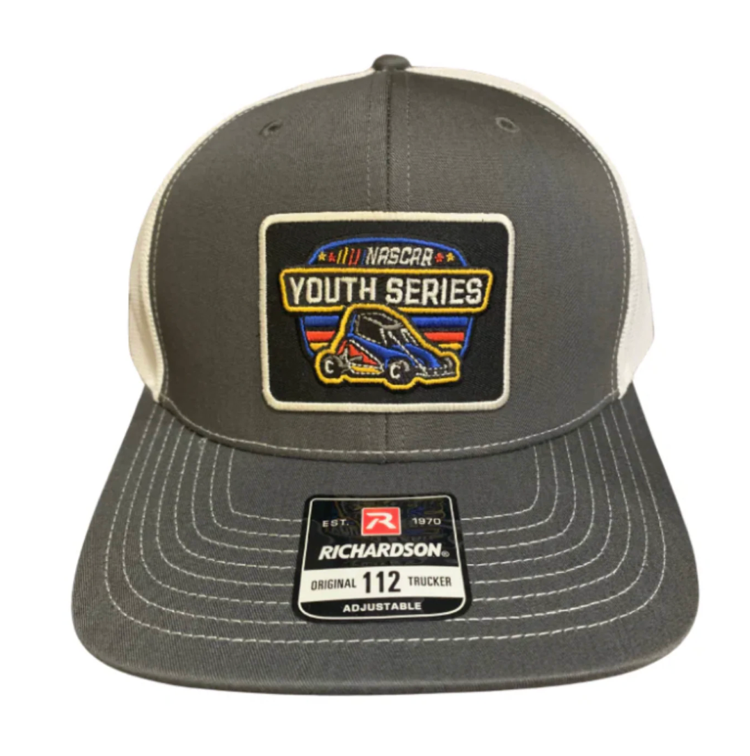 NASCAR Youth Patch Hat - Gray/White