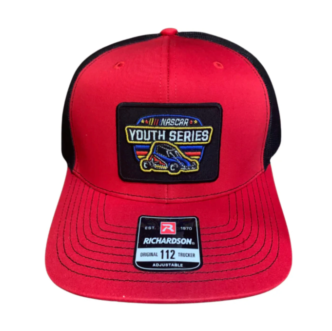NASCAR Youth Patch Hat - Red/Black
