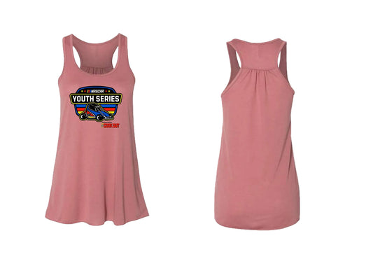 NASCAR Youth Shield - Mauve Marble Women's Racerback Tank