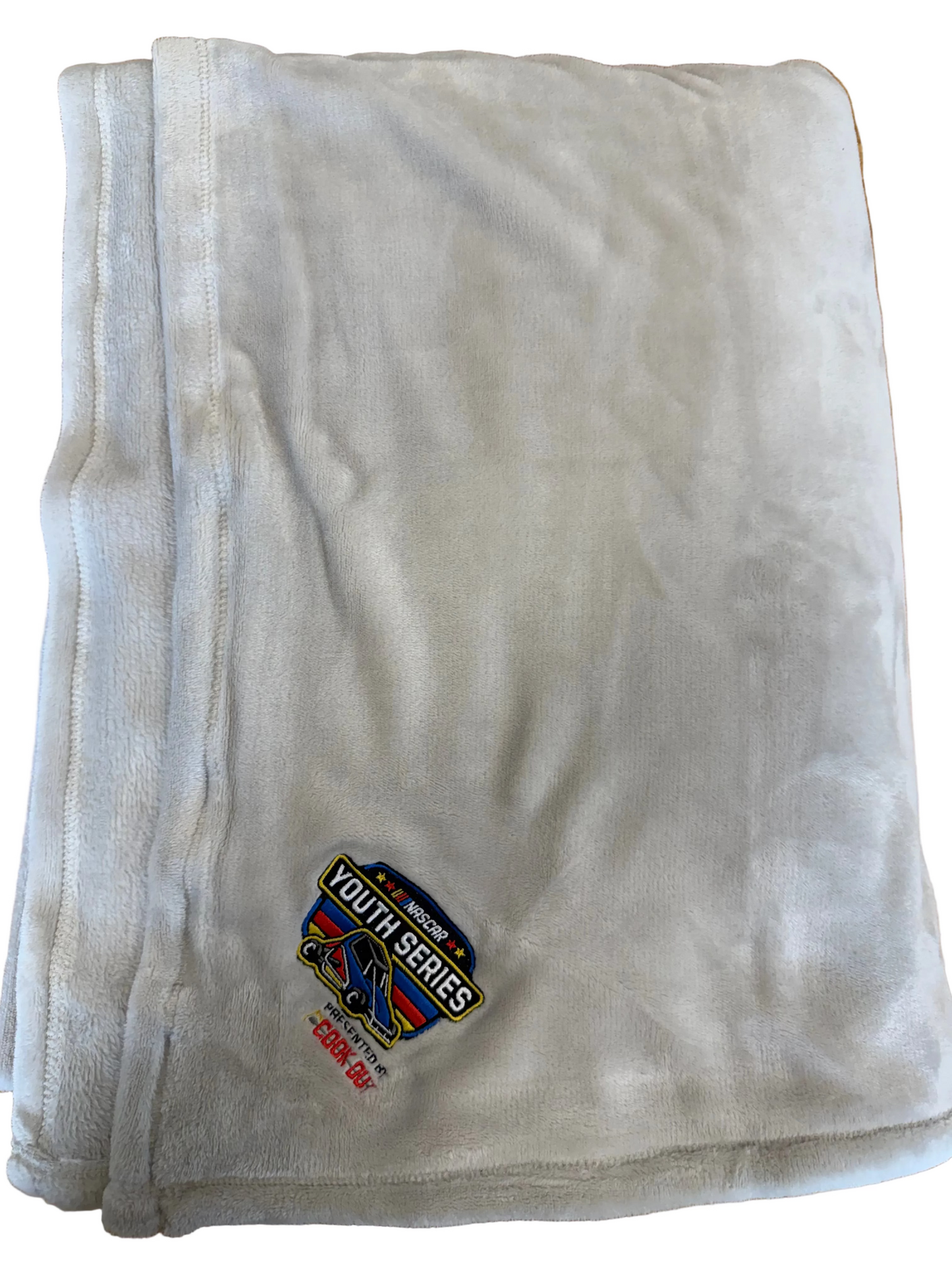 NASCAR Youth Solid Plush Bed Blanket - Gray