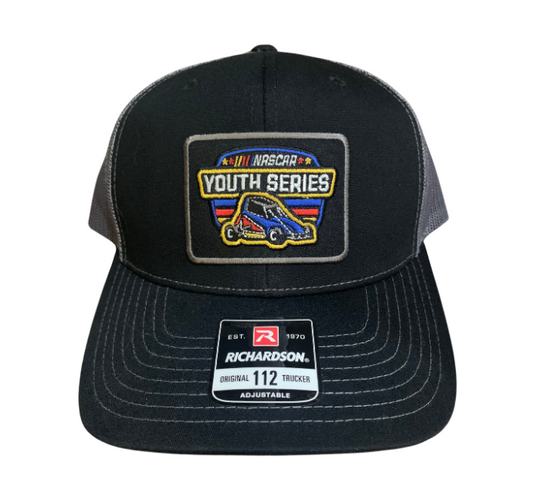 NASCAR Youth Patch Hat - Black/Gray