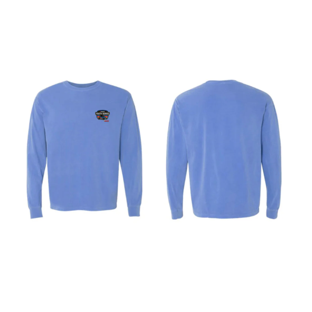 NASCAR Youth Shield - Flo Blue Long Sleeve