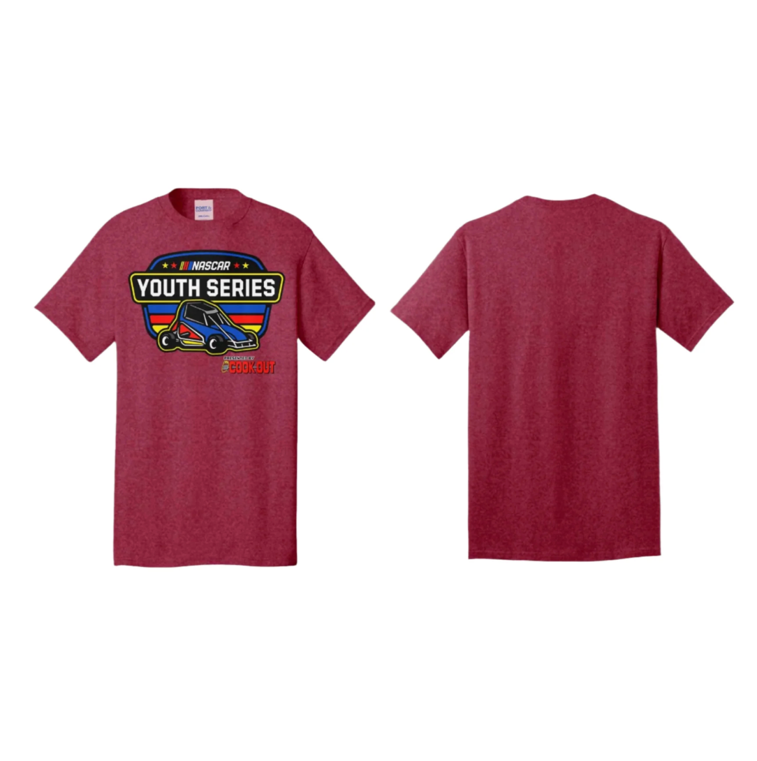 NASCAR Youth Shield - Heather Red T-Shirt