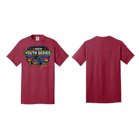 NASCAR Youth Shield - Heather Red T-Shirt