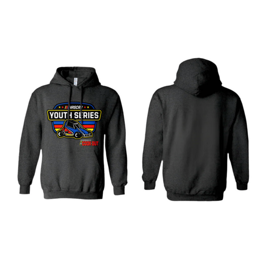NASCAR Youth Shield - Heather Black Hoodie